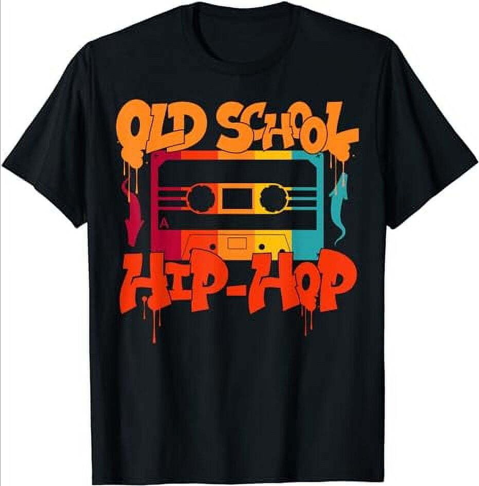 Retro Old School Hip Hop 80s 90s Graffiti Cassette T-Shirt gallery