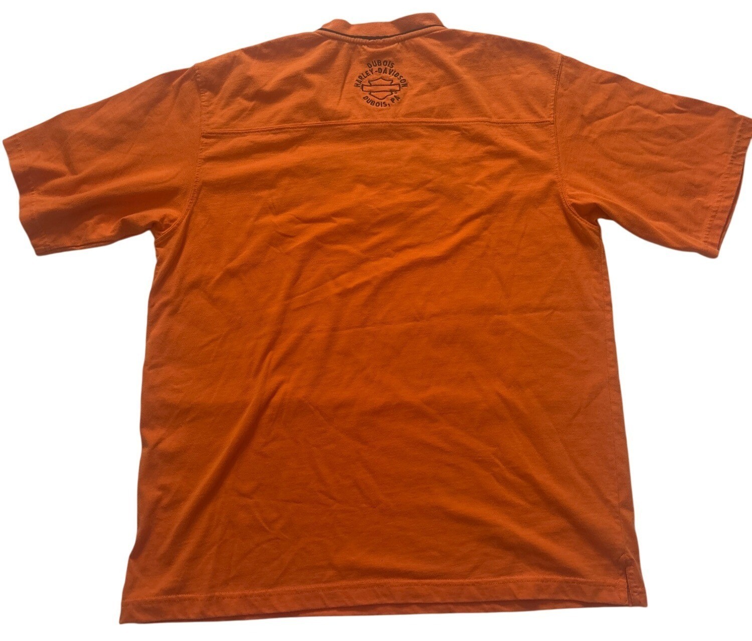 VTG Harley-Davidson Mens Orange V-Neck T-Shirt XXL DuBois, PA Harley-Davidson gallery