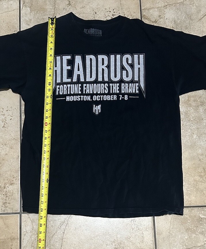 HEADRUSH Chosen Few Fortune Favors The Brave Fight MMA UFC 2011 T-shirt Men’s XL gallery
