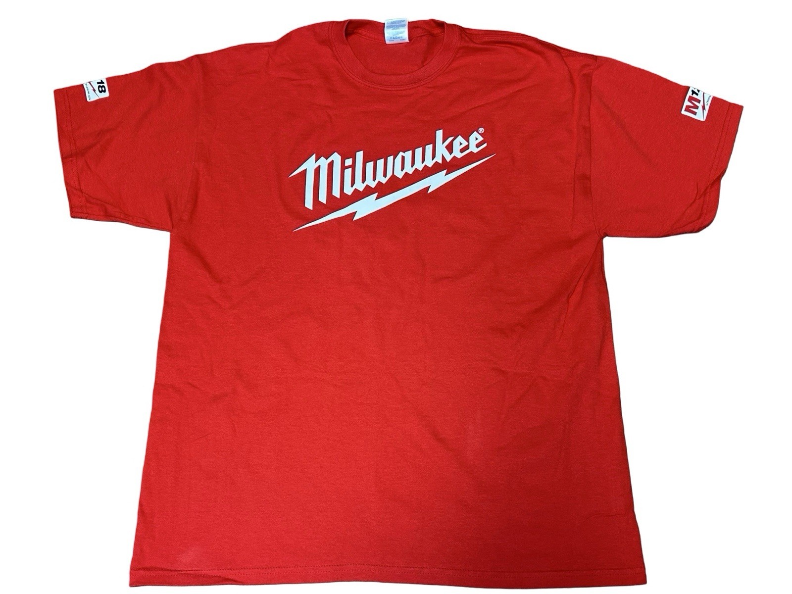 Milwaukee Tools Nothing But Heavy Duty Red T-Shirt Short Sleeve M12 18 NEW XL gallery