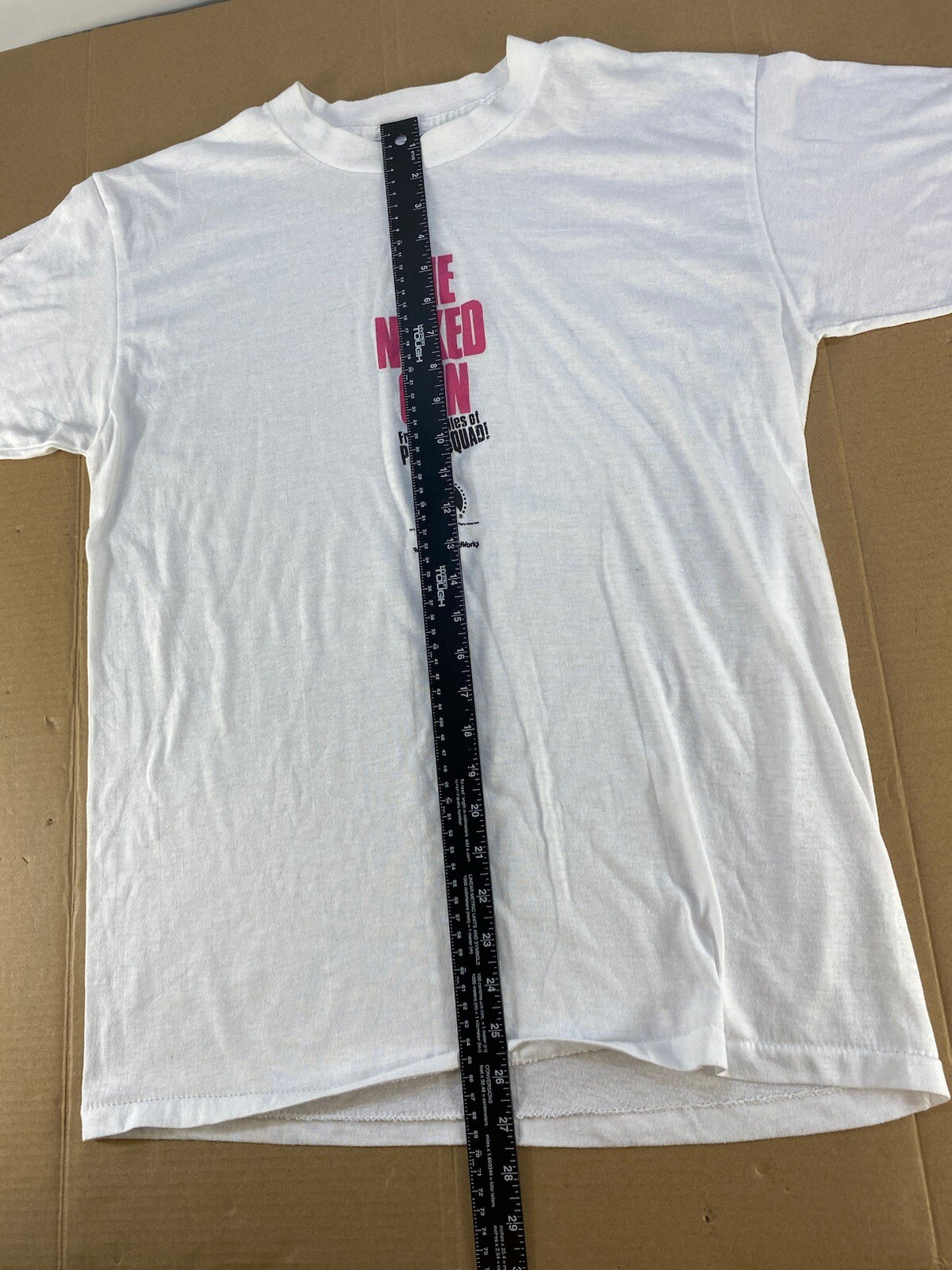 Vintage 80s 90s The Naked Gun Enrico Pallazzo Leslie Nielson Paramount t shirt gallery