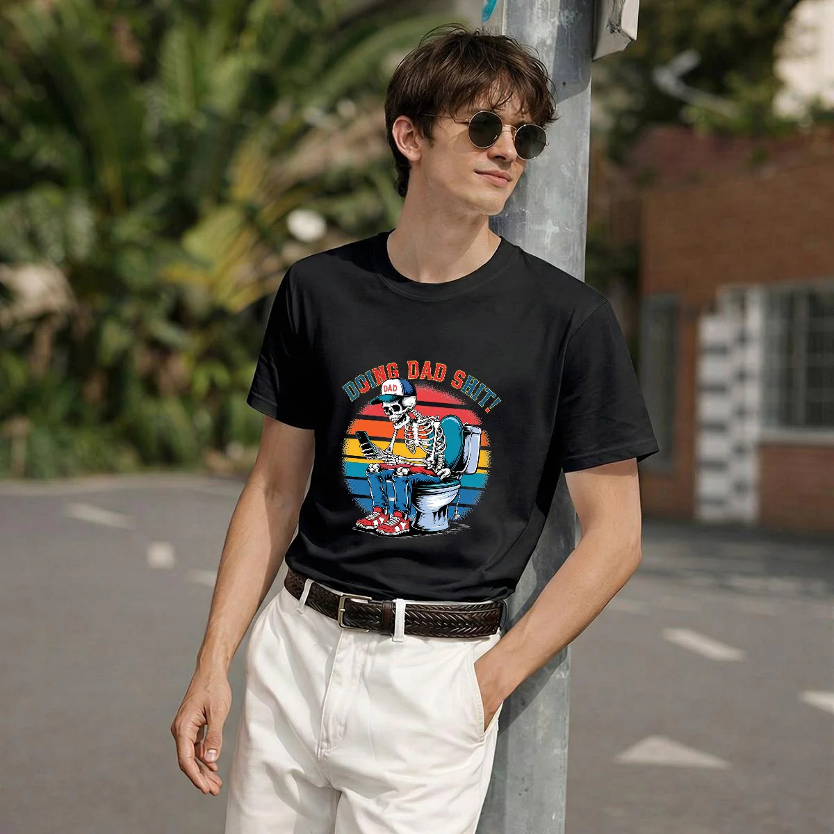 Father’s Day Printed Men’s T-Shirt | Premium USA Printed Cotton Graphic Tee