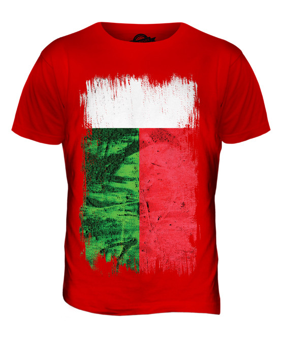 MADAGASCAR GRUNGE FLAG MENS T-SHIRT TEE TOP MADAGASIKARA FOOTBALL MALAGASY SHIRT gallery