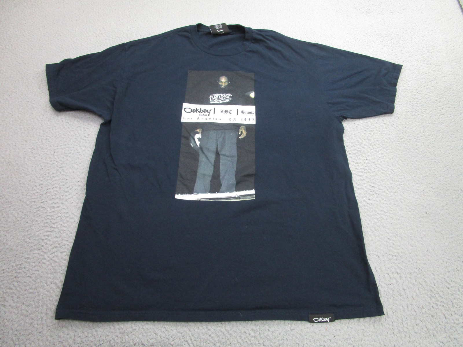 Oakbay LBC Snoop Shirt Mens 2XL Black Los Angeles 1994 Hip Hop Rap Graphic USA gallery