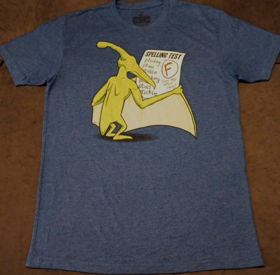 Unisex Med Goodie Two Sleeves Pterodactyl Spelling Fail Graphic Funny T Shirt