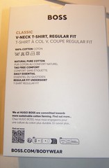 HUGO BOSS 3 Pack Men’s T-Shirts Regular Fit White – Grey – Black Size S, NEW