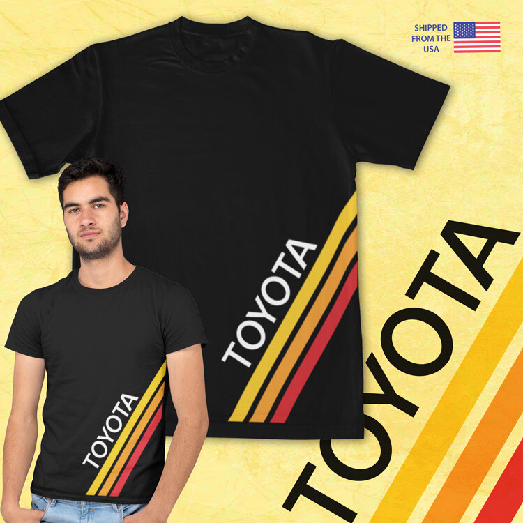 Toyota Racing Stripes Retro Style Short-Sleeve Unisex T-Shirt gallery