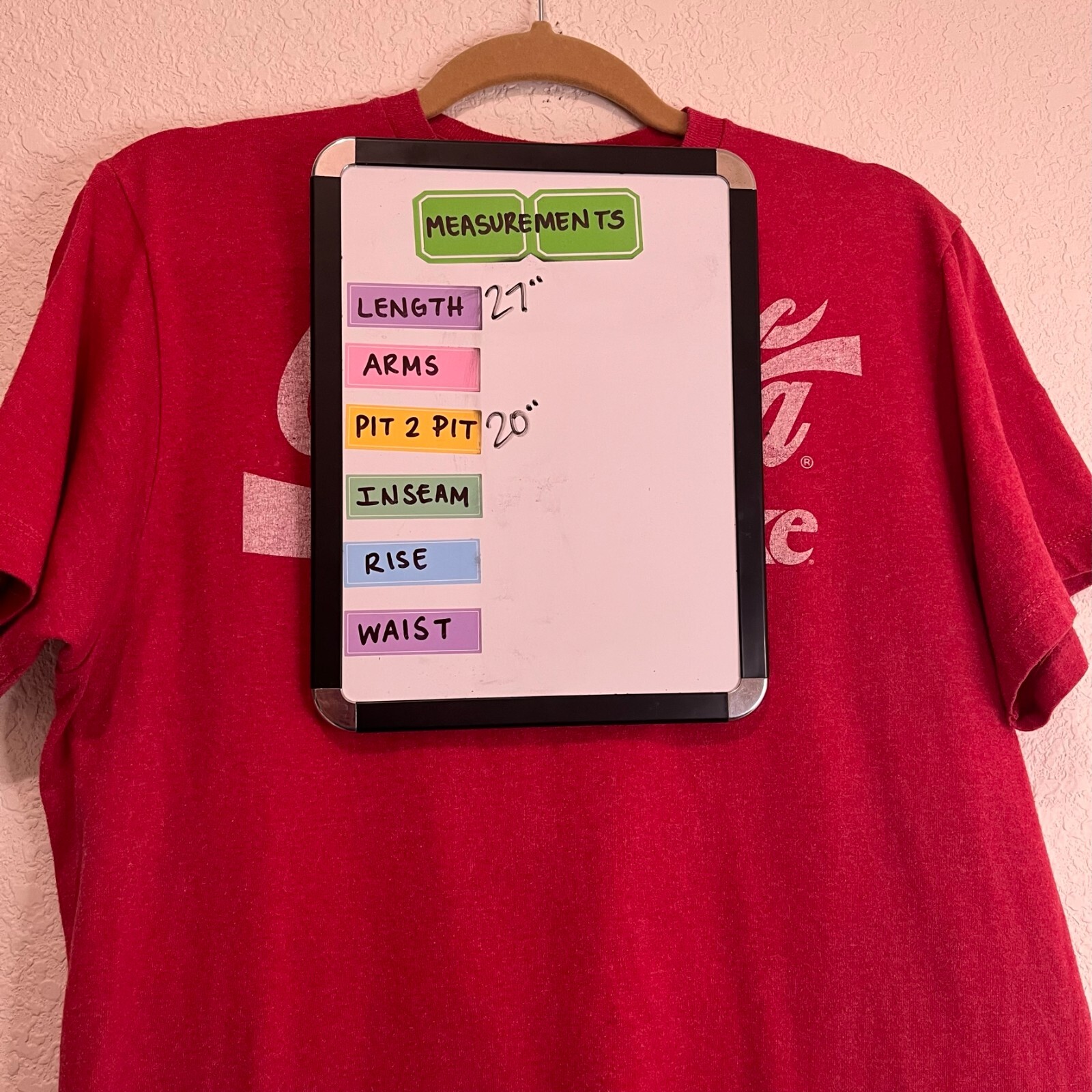 Coca Cola Coke Graphic Logo Short Sleeve Red T Shirt Tee Mens Size M gallery