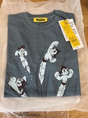 Astro Boy × ONITSUKA TIGER WASHED GRAPHIC T-Shirts BLUE Japan New