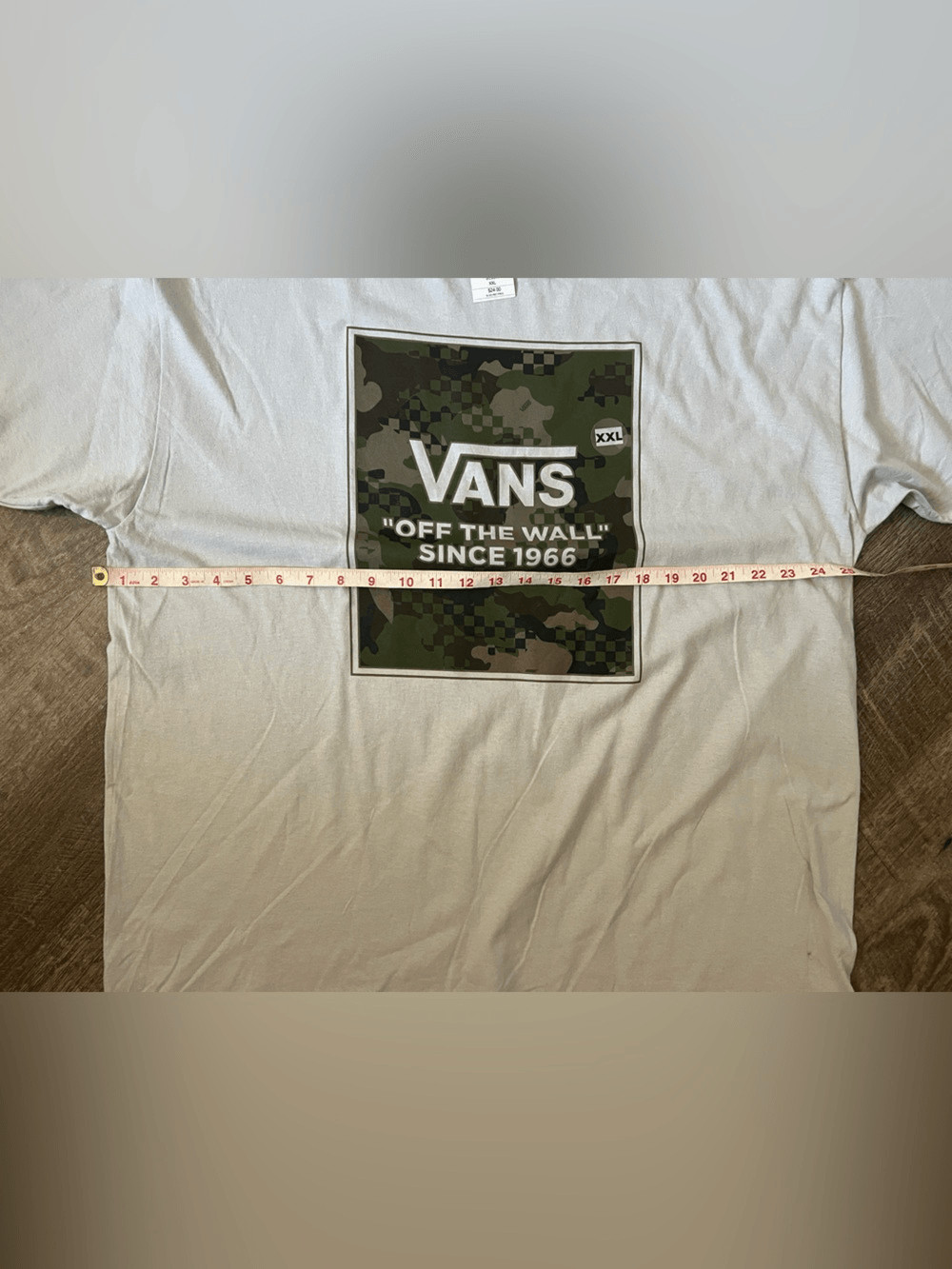 Vans Camo Check Short Sleeve Graphic T-Shirt- Size XXL gallery