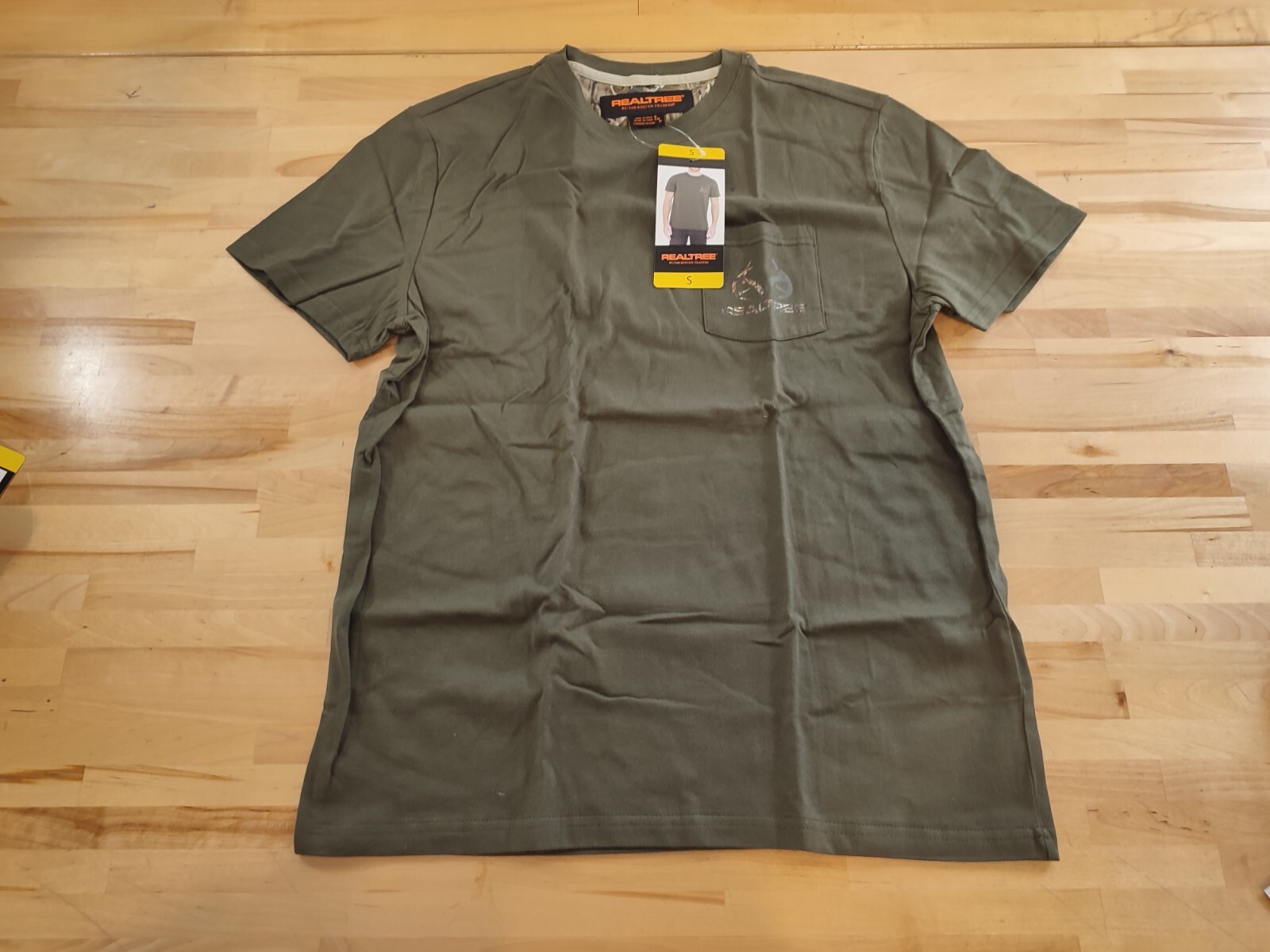 2 PACK Men's Boston Traders Realtree Basic Pocket Tee T-Shirt Size Small gallery