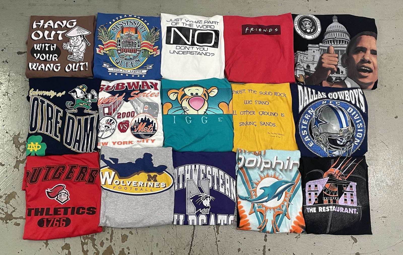 Vintage Graphic T Shirts Random Lot of 5 Mixed 80s 90s Y2k All Size XL Used gallery