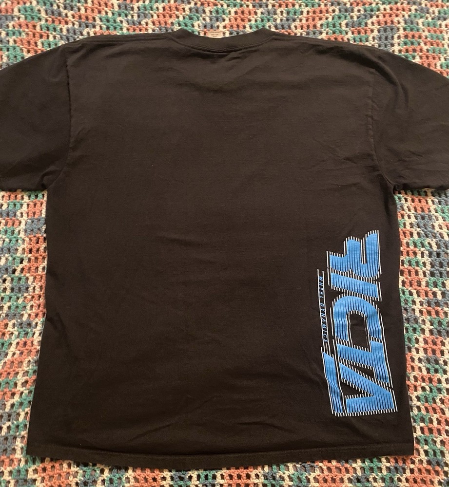 Vintage NHS RICTA Wheels Skateboard Black T Shirt Sz 2XL (25.5in W X 30in L) Y2K