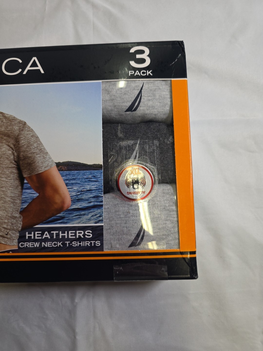 NAUTICA 3 Pack Shirts Men's Medium Cotton Crew Neck Classic Fit Soft gallery