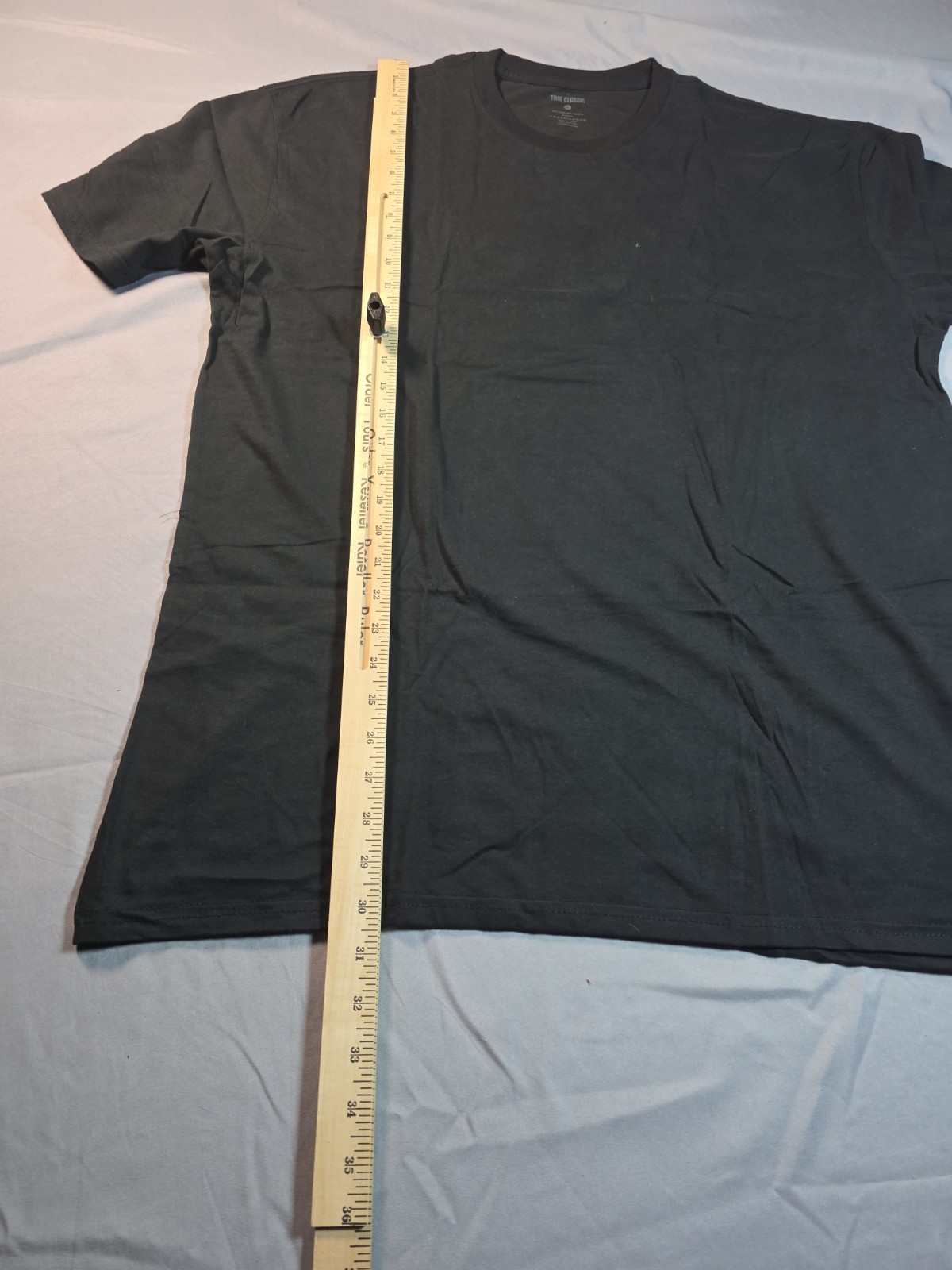 True Classic Crew Neck T Shirt Mens BLACK XL gallery