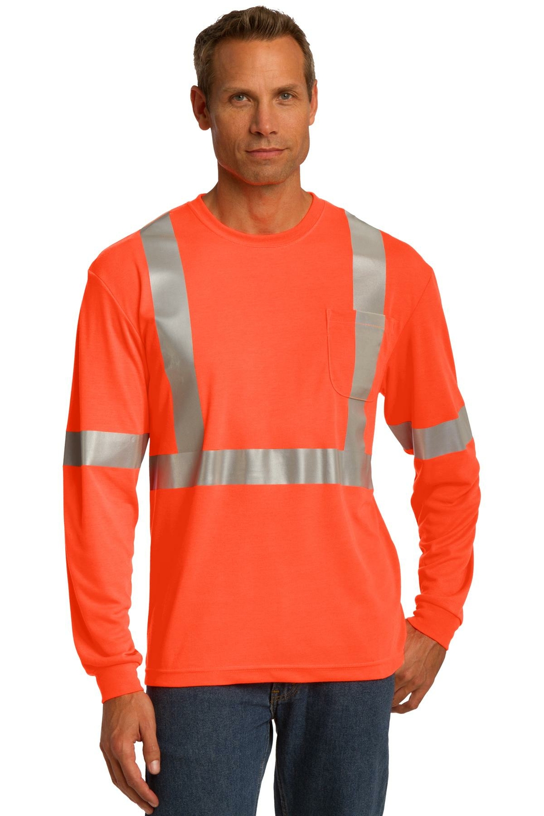 CornerStone ANSI 107 Class 2 Long Sleeve Safety T-Shirt CS401LS gallery