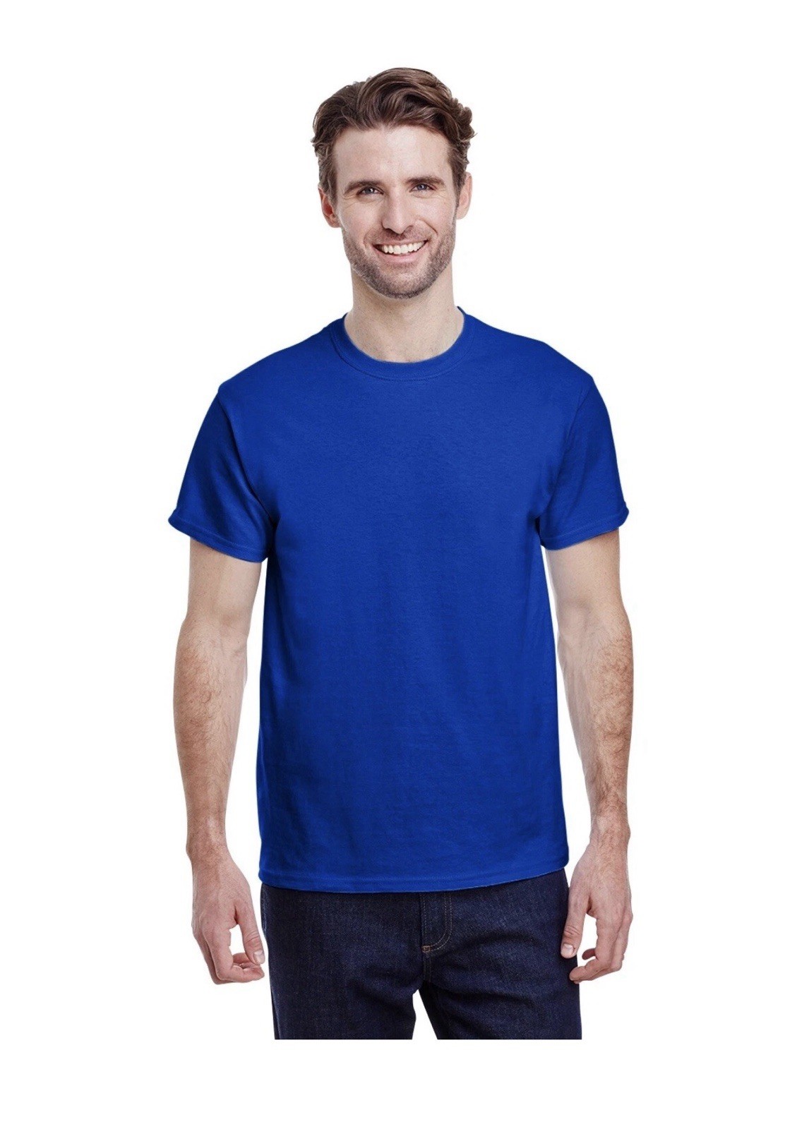 Gildan Mens G500 Solid Heavy Cotton Plain Short Sleeve Blank Casual Fit T-Shirt gallery