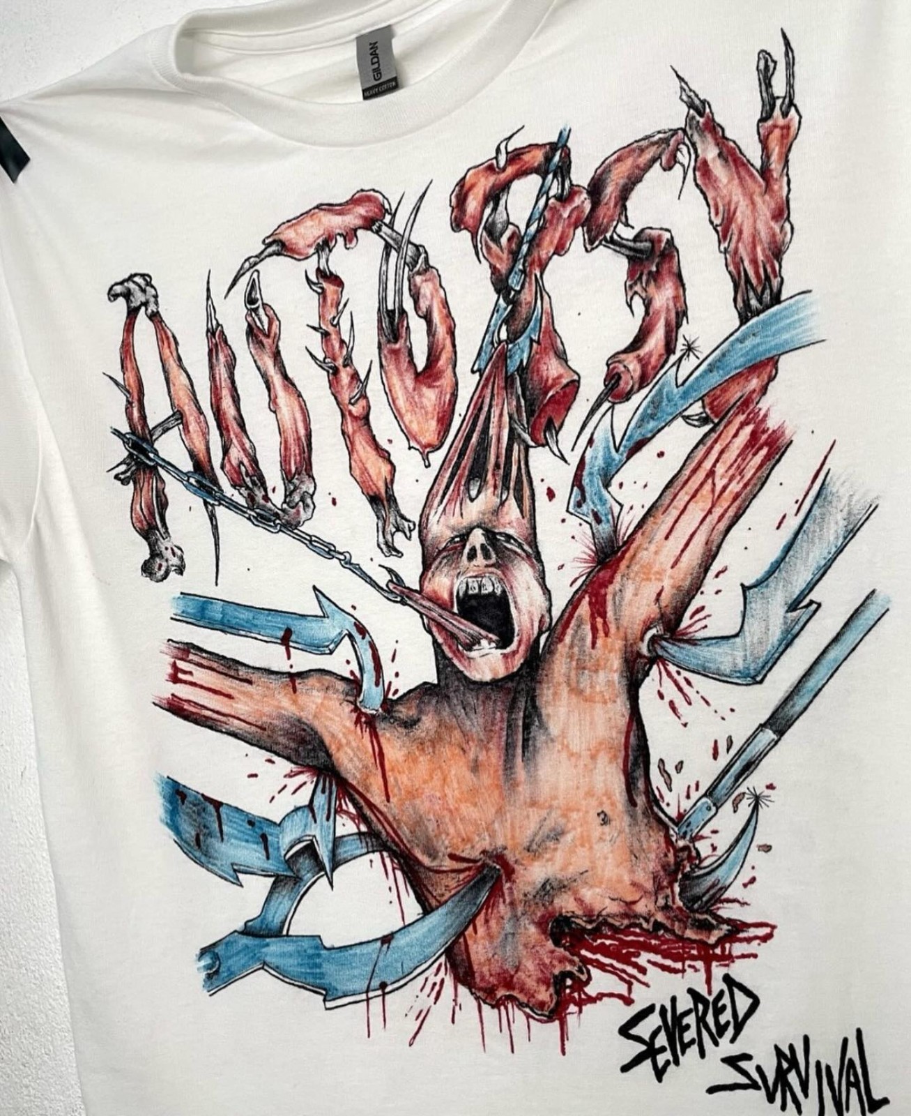Vintage Severed Survival Horror Graphic T-Shirt Reprint gallery