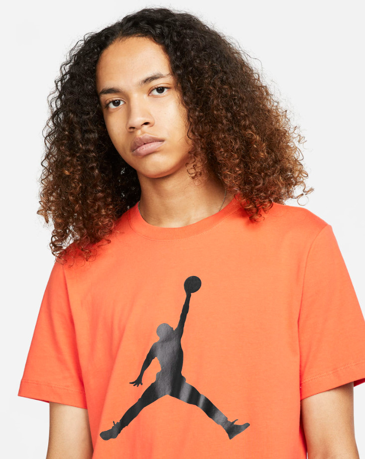 Nike Air Jordan Men's T-Shirt Orange Size S-2XL Casual Top gallery