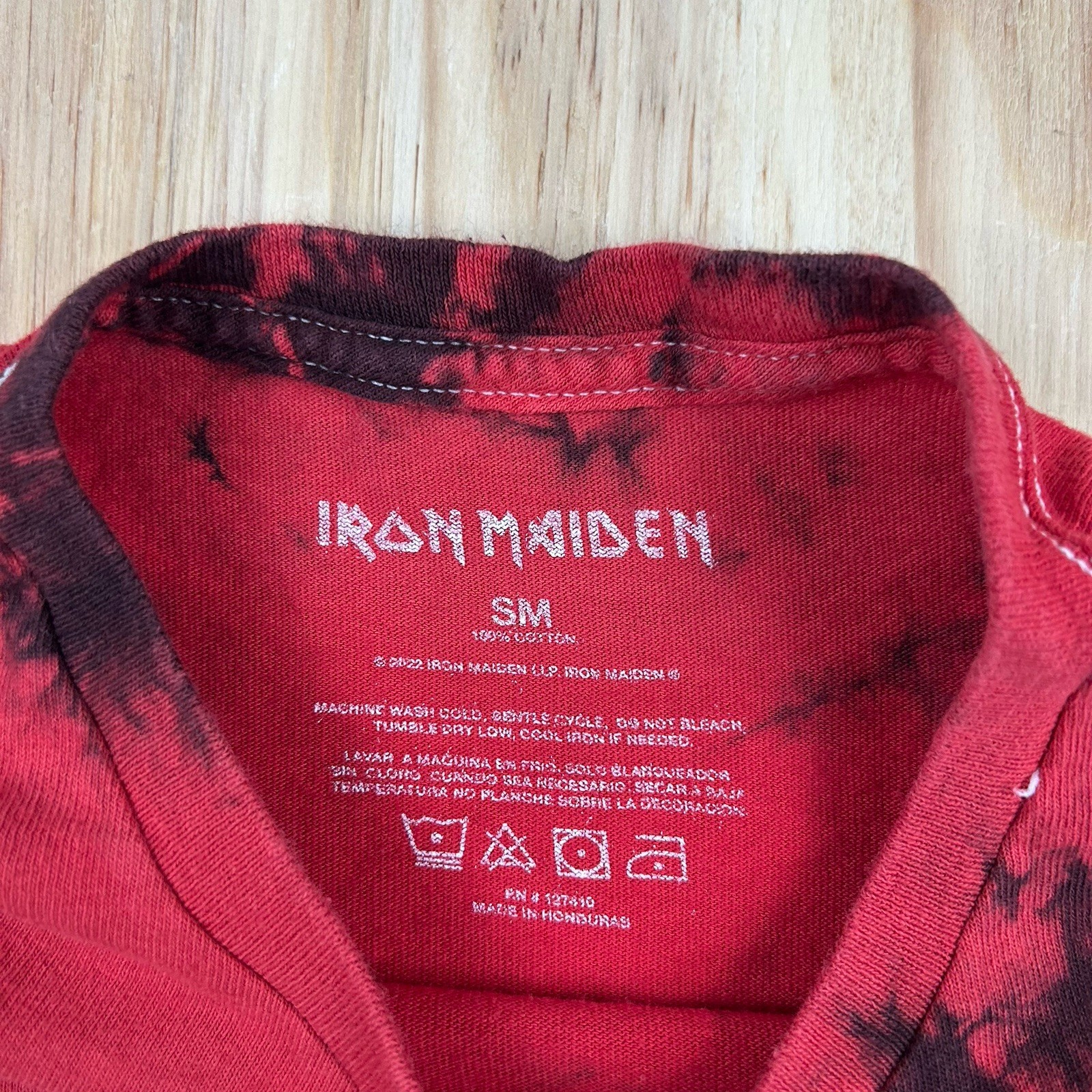 Iron Maiden Piece of Mind Eddie Double Sided Graphic T-Shirt S Metal Band Tee gallery