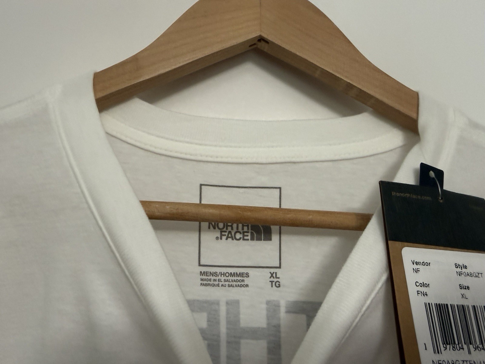 The North Face Men’s T Shirt Throwback 2.0 Tee White Size XL NWT gallery
