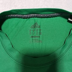 Adidas Performance Tee Mens XL Green Graphic Logo T Shirt Quick Dry