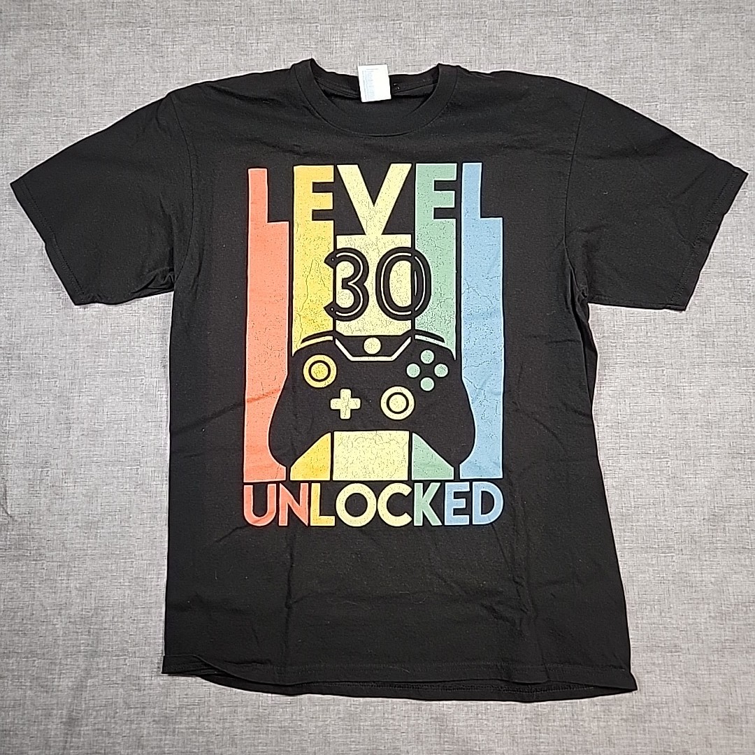 Level 30 Unlocked T Shirt Size M 30th Birthday Gamer Shirt gallery