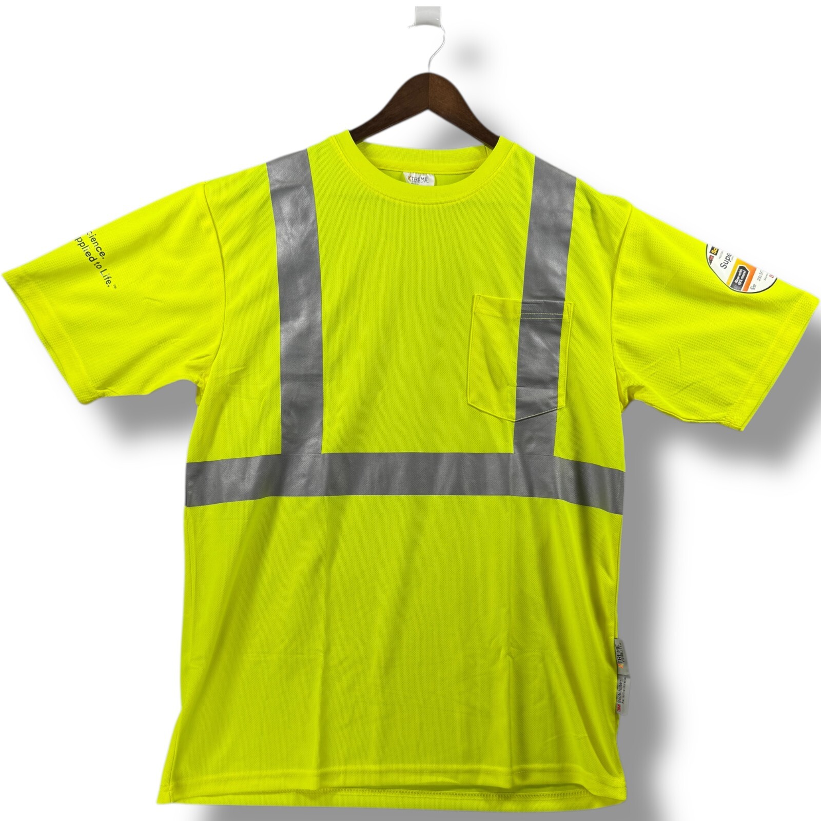Xtreme 3M Scotchlite Reflective Men’s Large L T Shirt High Visibility Safety