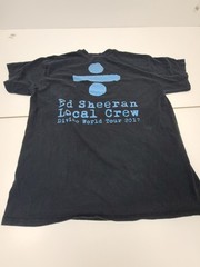 Ed Sheeran Divide World Tour 2017 Local Crew Shirt Mens Medium Black Concert Tee