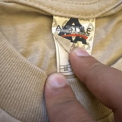 2- 2xL Beige Style Apparel AAA TShirt1301 Men’s Plain Blank Long Sleeve TShirt