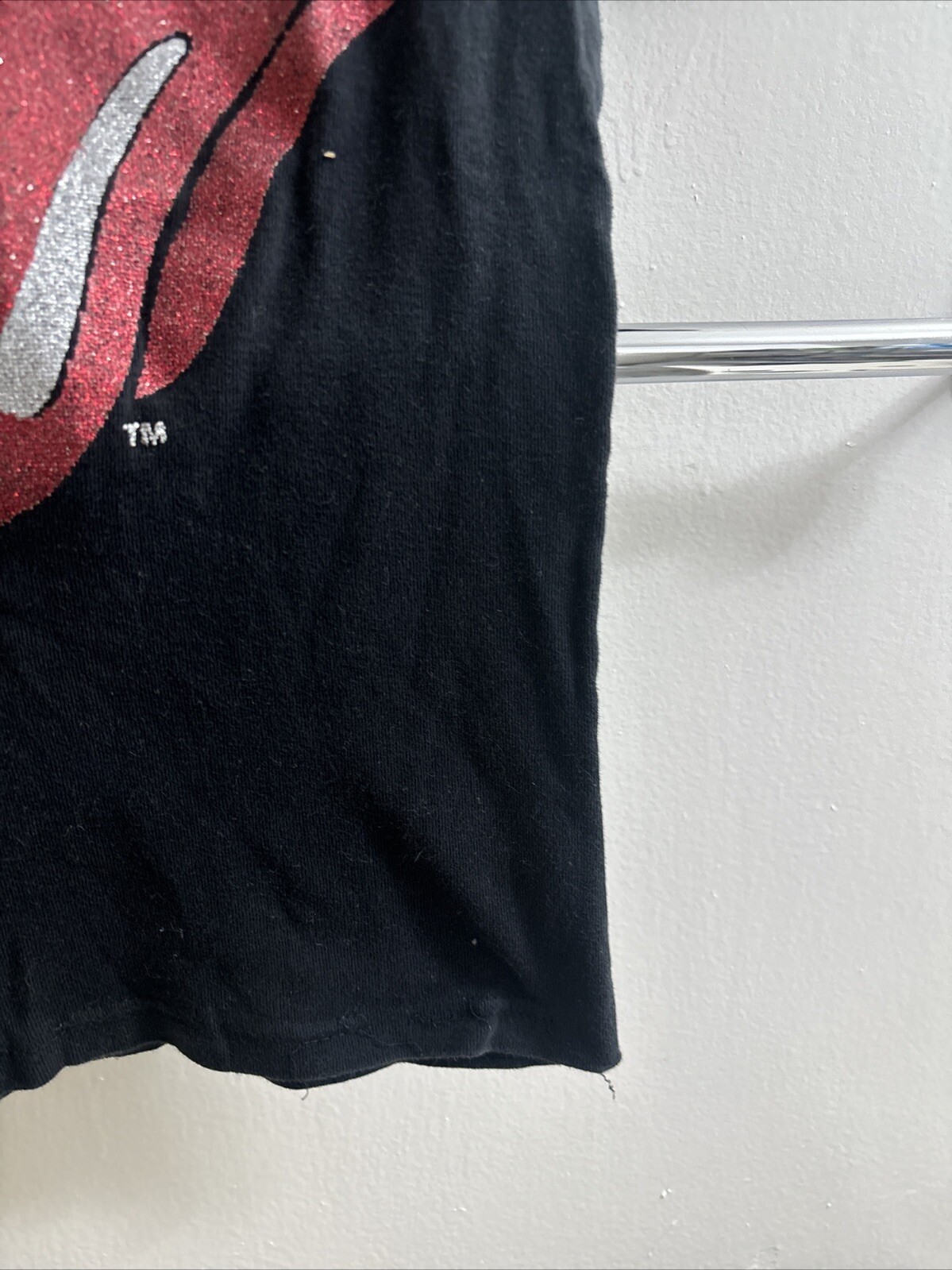 VTG The Rolling Stones Black Shirt Glamhead( Runs Small )Women's FREE SHIP gallery