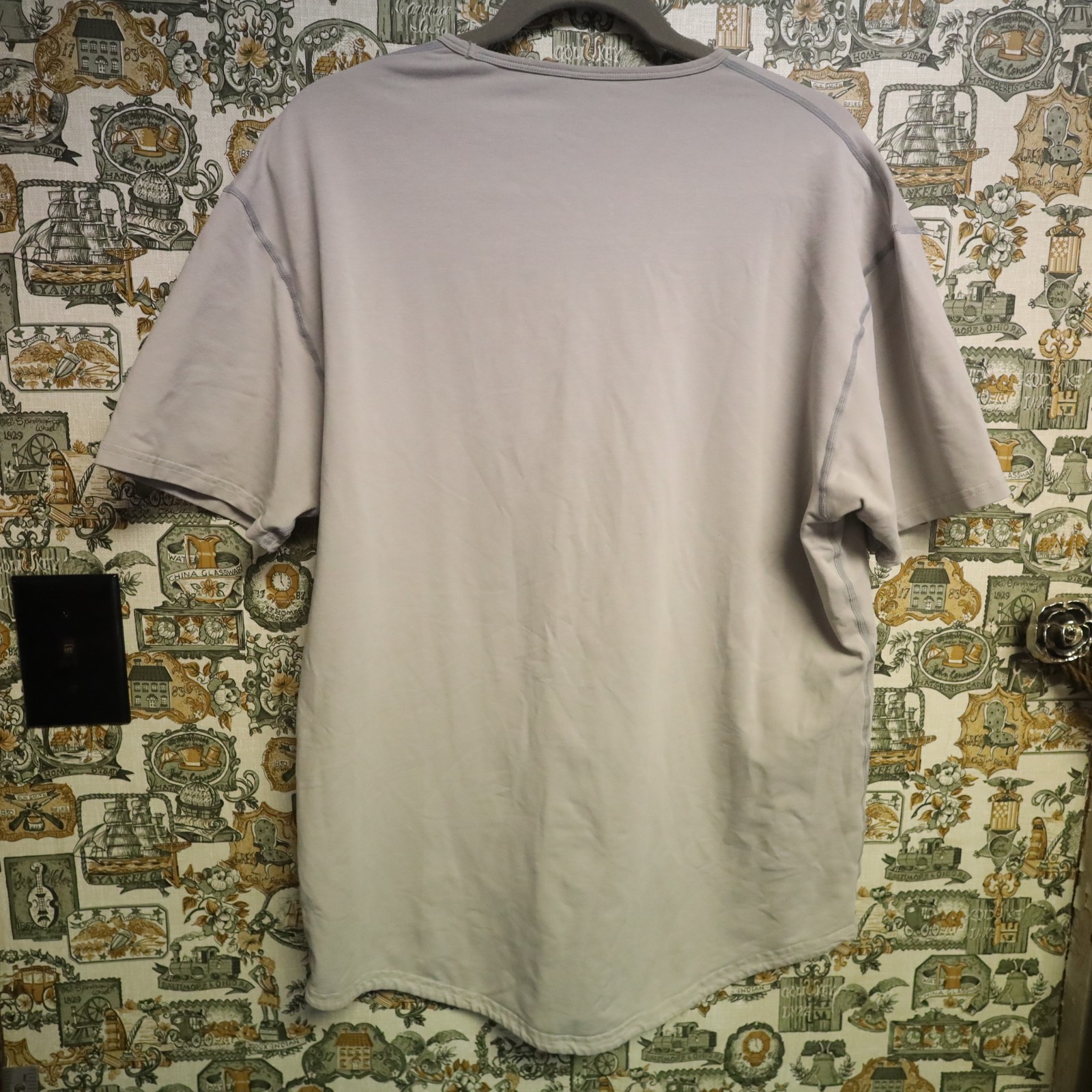 BYLT Men's Drop Cut Lux SS T-Shirt Size XL Gray (Minor Stains) Basics Shirt gallery