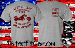 T shirt,Save A Biker,Open Your F*cking Eyes,Bikers Lives Matter,Motorcycle,Biker