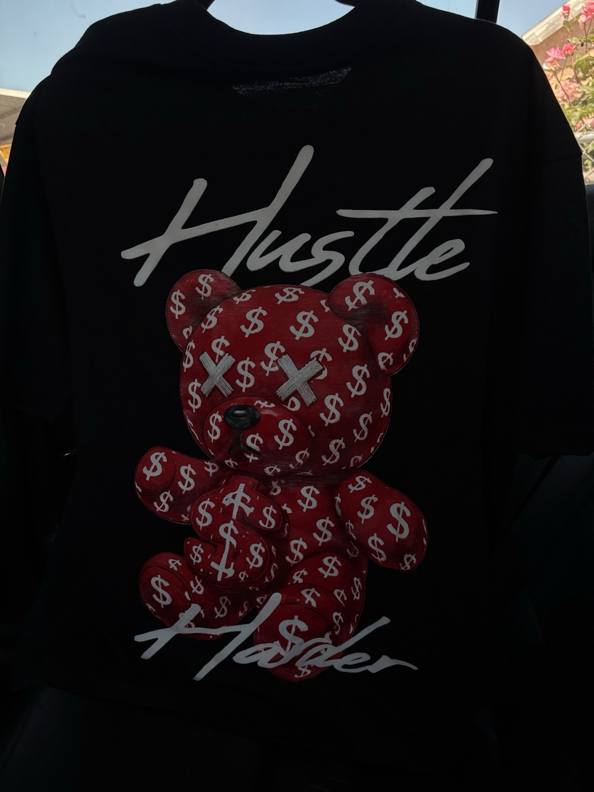 Hustle OG Bear Legend T-Shirt L Red Comic Print gallery
