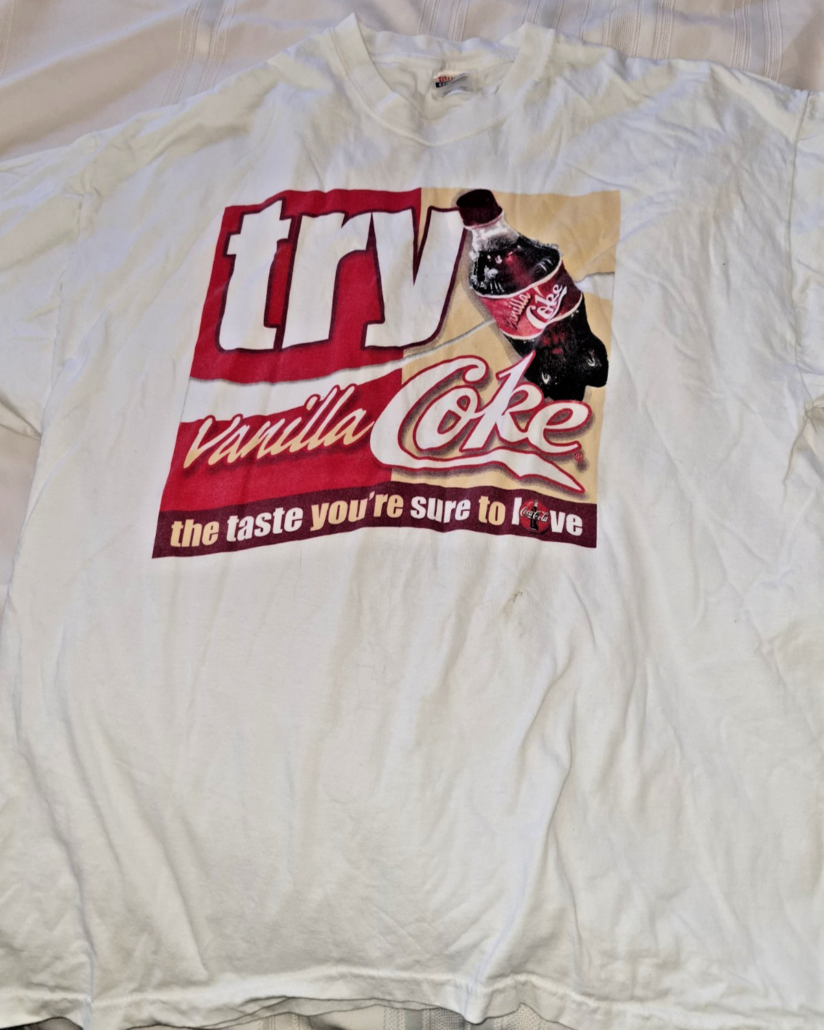 Vintage Vanilla Coke Shirt Snack Tee Sign Advertisement Soda Pop Y2K Coca-Cola gallery