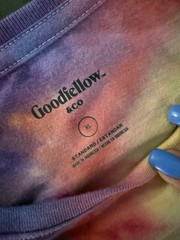 Goodfellow & Co Men’s XL Tie-Dye Multicolor Long Sleeve Crew Neck Pocket Tee