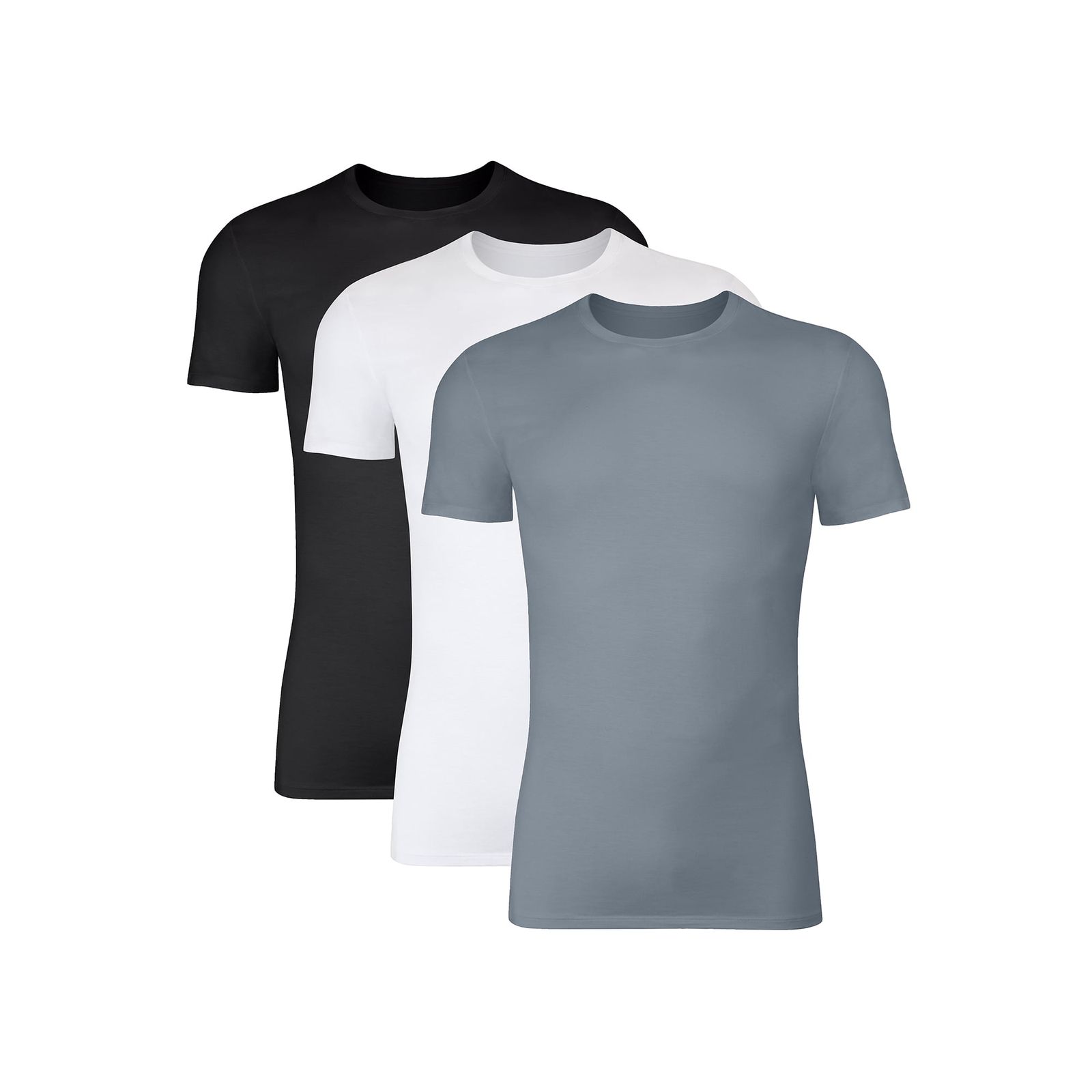 Hanes Men’s Stretch Crewneck Super Soft T-Shirts Moisture-Wicking, 3-Pack: M-2XL gallery