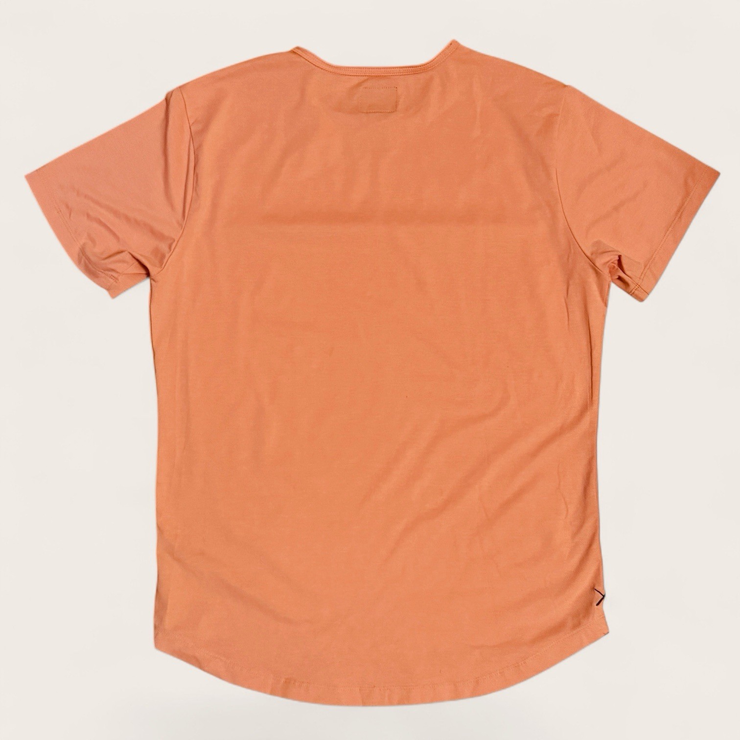 Cuts Clothing Mens XL Burnt Orange AO Curve-Hem Short Sleeve Stretch Tee PYCA gallery