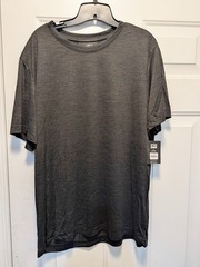 Athletic Works Driworks Quick Dry Tee Shirt Mens XL Short Sleeve Black NWT