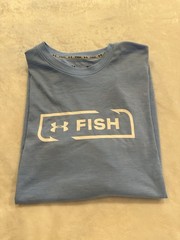 UNDER ARMOUR Men’s UA Fish Hunter Tech Long Sleeve Fishing T-Shrt Size Large
