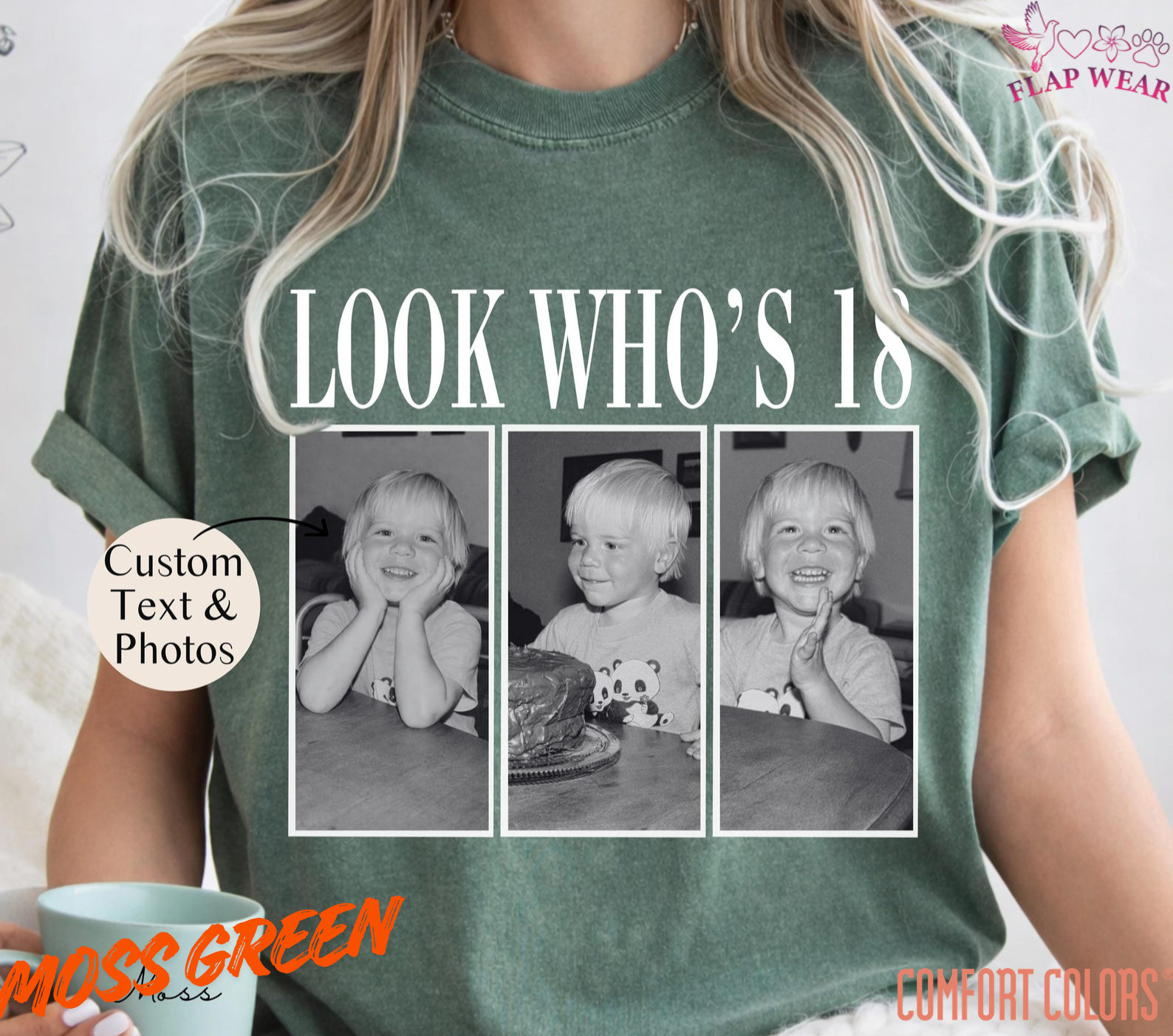 Unisex Photo Text Personalized T-Shirt ,Mens T shirt,Women T shirt,Vintage Gift gallery