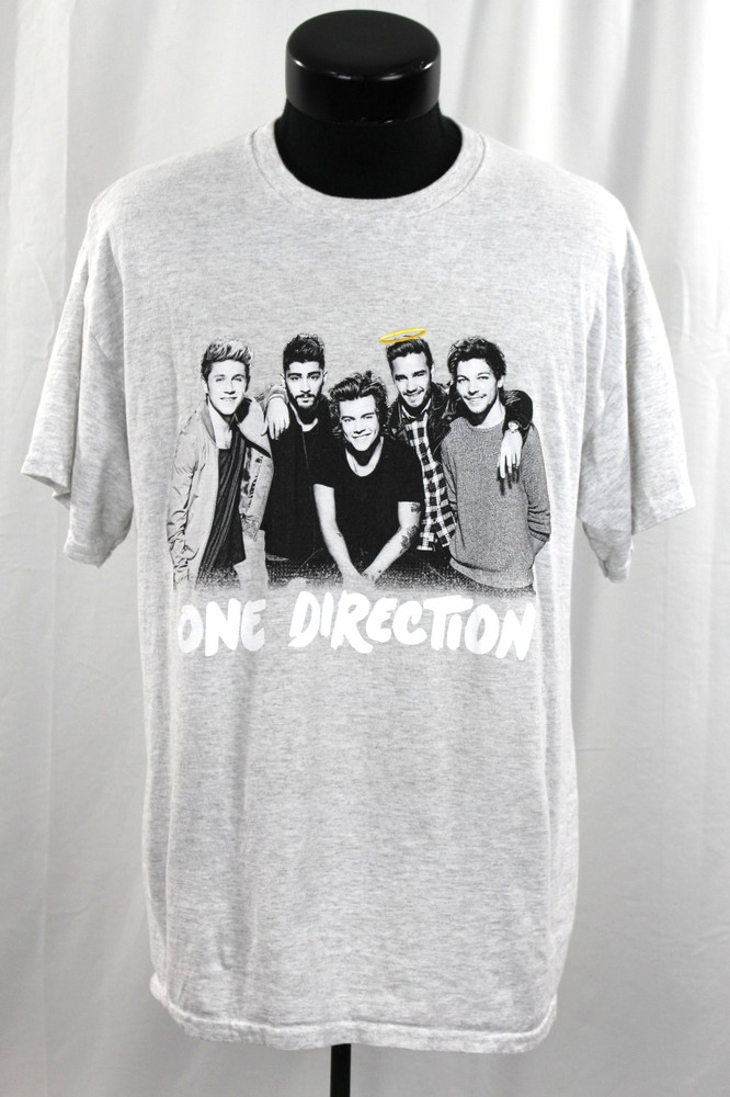 VTG One Direction 1 Harry Styles Tour T-Shirt Tee L Band Concert World Halo HTF