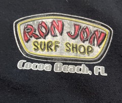 Ron Jon Surf Shop Cocoa Beach Florida Short Sleeve Shirt Men’s Size Large Black
