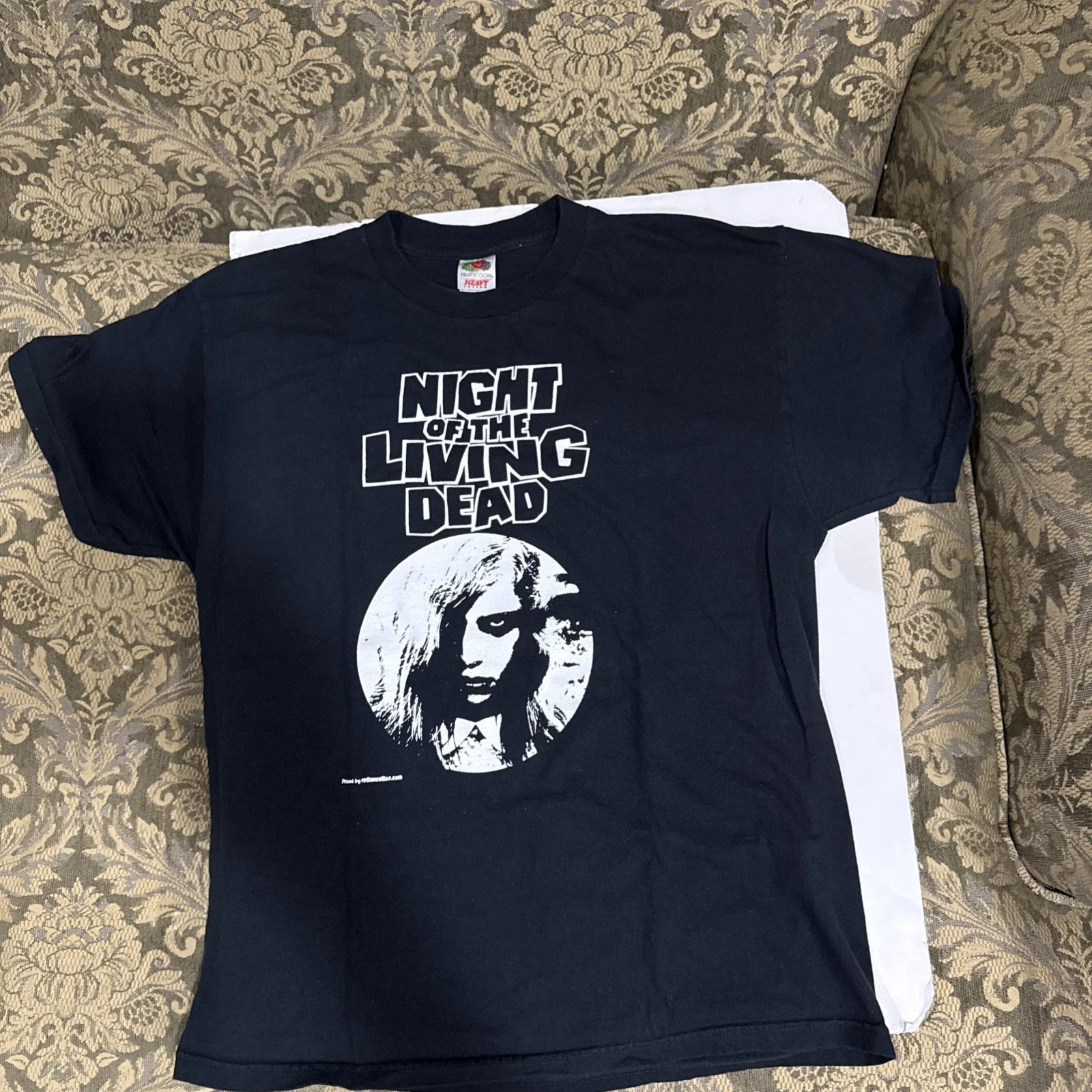 Vintage Horror Movie T-Shirt Black Night of the Living Dead New Reprint PA0929 gallery