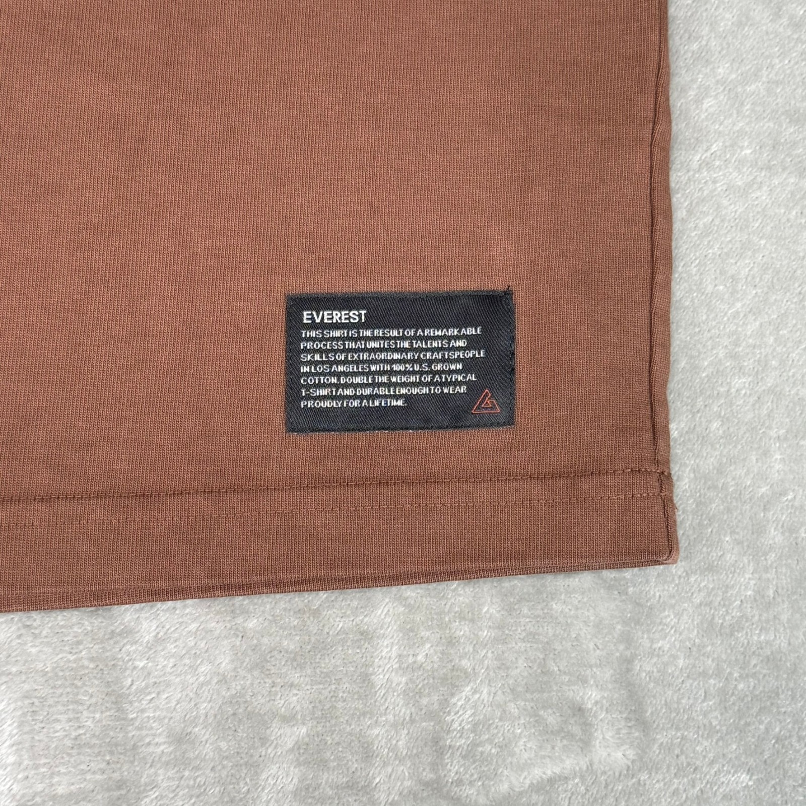 American Giant Everest Tee Mens Medium Tiramisu Brown Heavy Thick $80 USA NWOT gallery