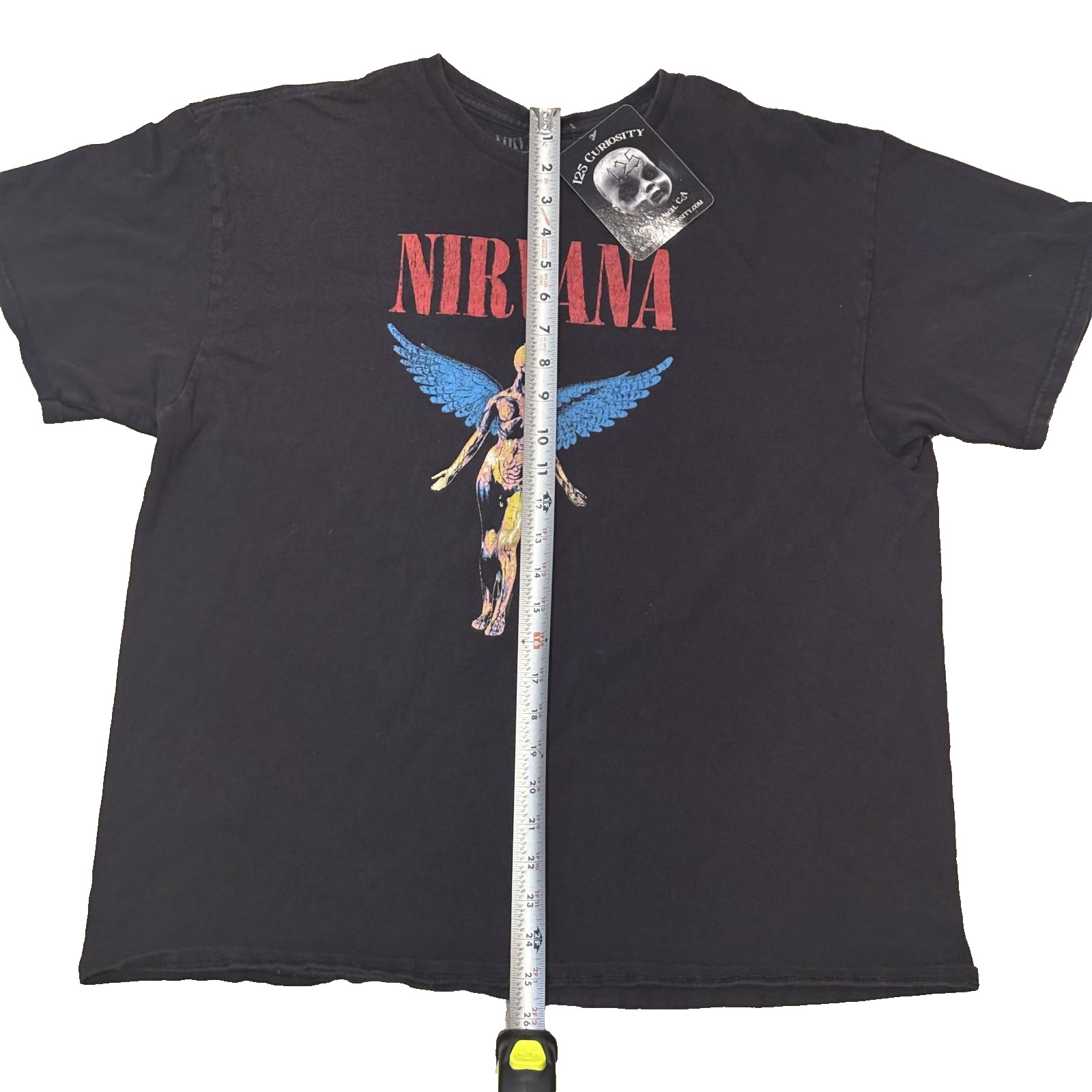 Nirvana Shirt Mens Black In Utero Angel Graphic Band Rock T Shirt SIZE XL NWT gallery