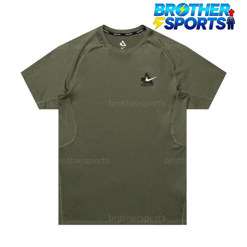 Nike T Shirts Men’s Green Crew Neck Moderate IQ7360-222