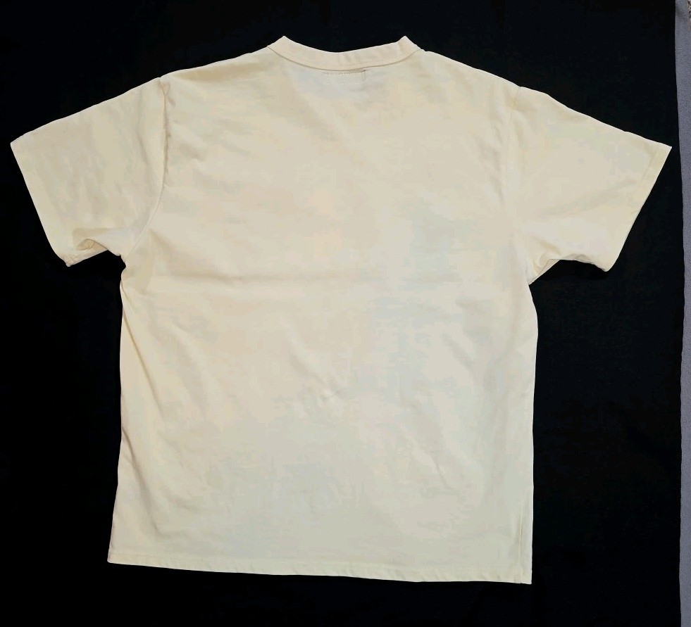 Joe Freshgoods Men's Pale Yellow Short Sleeve Graphic T-shirt Large gallery