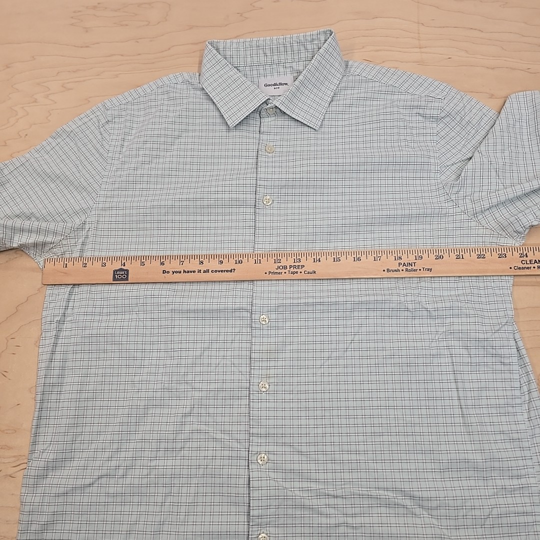 Men Goodfellow & Co Long Sleeve Stretch-Collar Button-Down Shirt Size 17-17.5 gallery