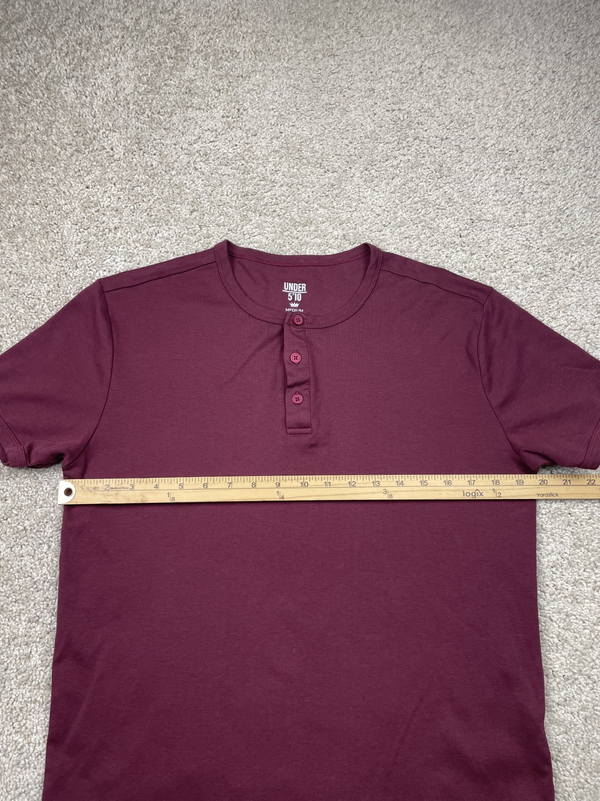Under 510 Shirt Mens Medium burgundy Dad Tee Performance Preppy Stretch Travel gallery